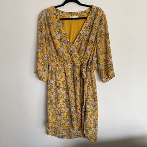 DR2 Yellow Floral Dress
